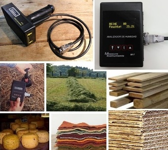 Tragbare Feuchtigkeitsmessgerät für Schwaden oder Reihen von Heu, Gras, Luzerne oder Futter, Papier, Holz, Käse, Oberflächenmessungen und loses Material. Tragbare Feuchtigkeitsmessgerät für Schwaden oder Reihen von Heu, Gras, Luzerne oder Futter, Papier, Holz, Käse, Oberflächenmessungen und loses Material.