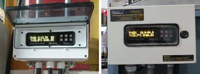 Monitoreo y control de humedad absoluta y temperatura sobre flujo continuo, para secadoras de granos, semillas, cereales, elaboración de harinas, extrusados, procesos industriales de secado de productos.